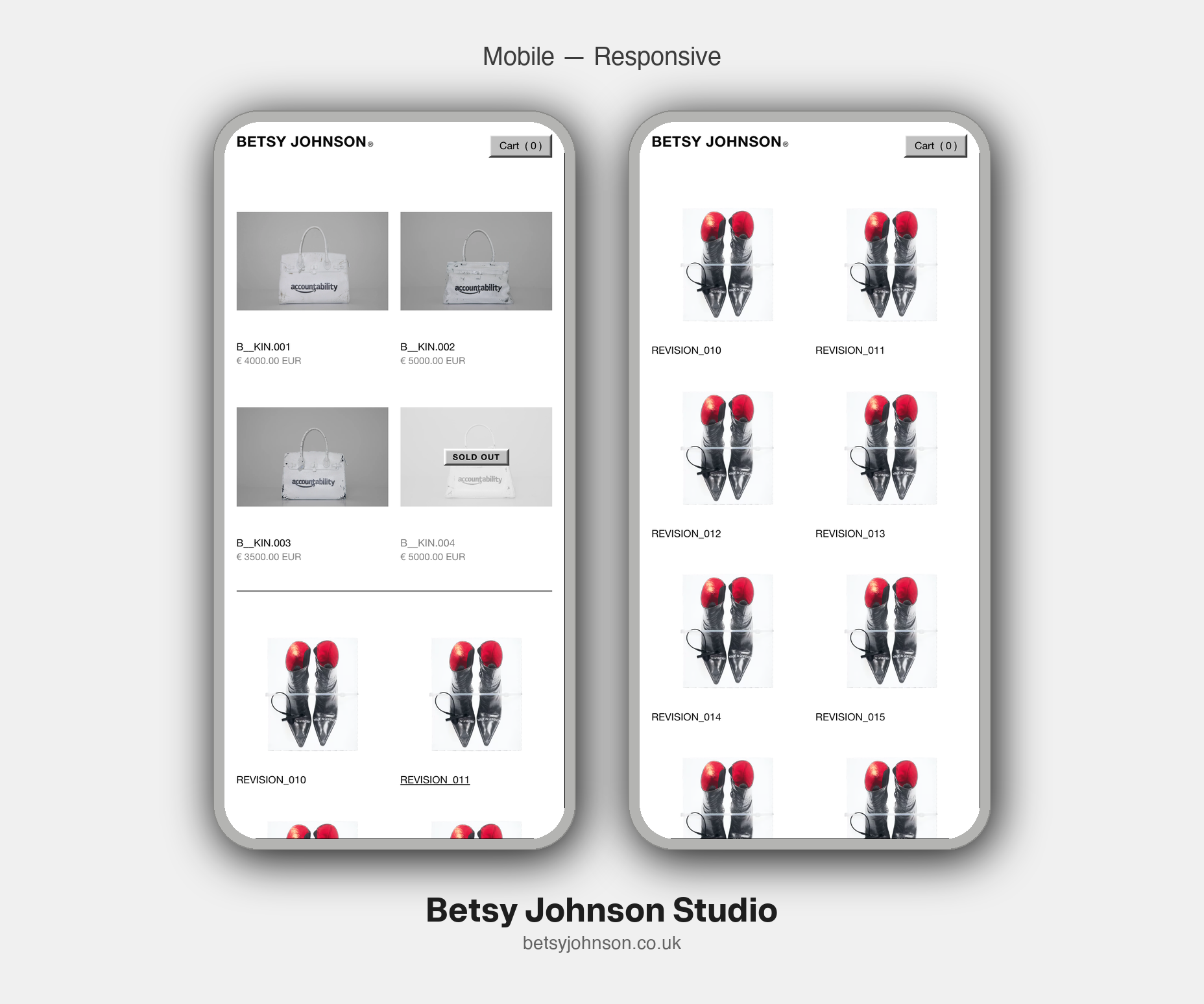 Betsy Johnson Studio — Mobile Responsive